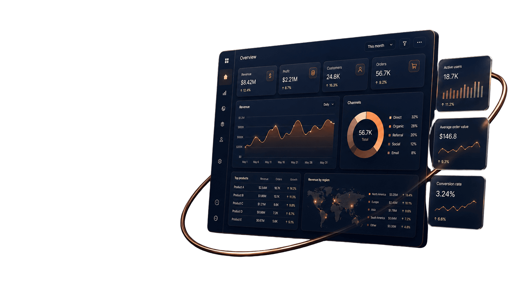 Orbit Software Interface Mockup
