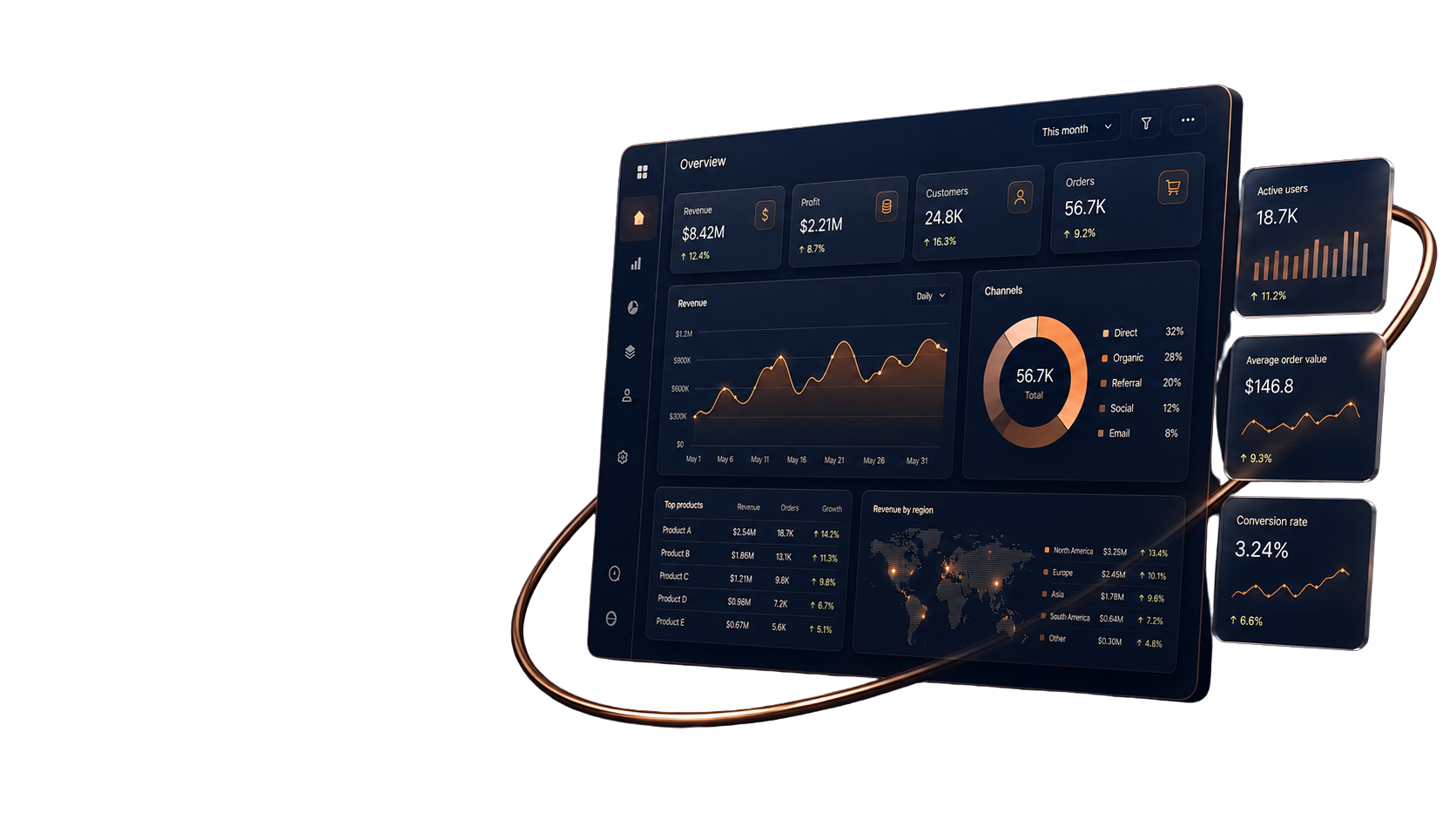 Orbit Software Interface Mockup